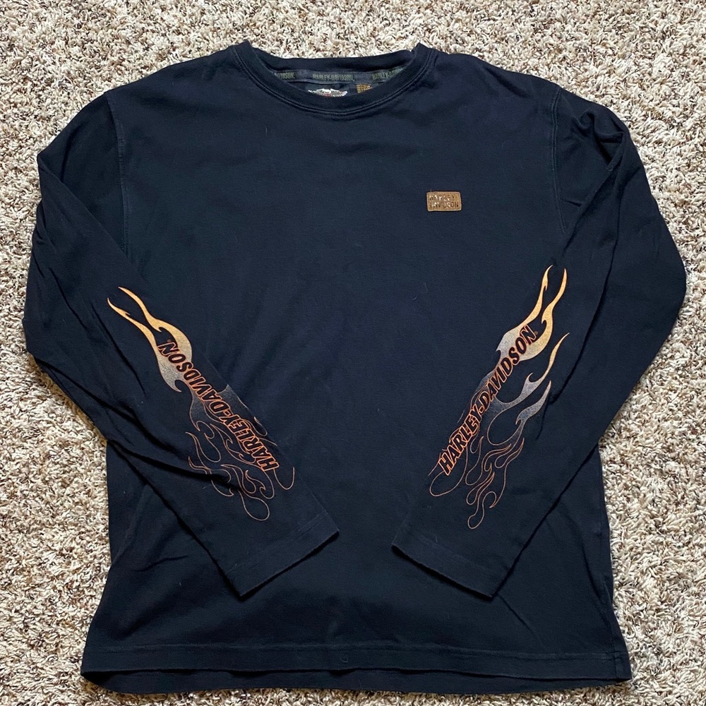 Vintage Harley Davidson live to ride long sleeve